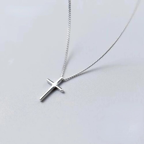 Small plain cross pendant - plain,
