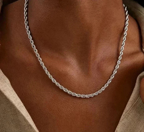 4mm diamond cut solid - diamond, 925